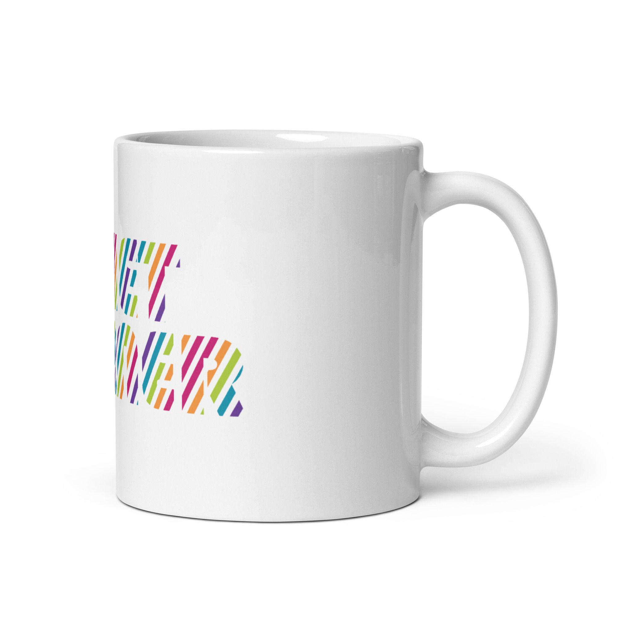 Quiet Corner White glossy mug