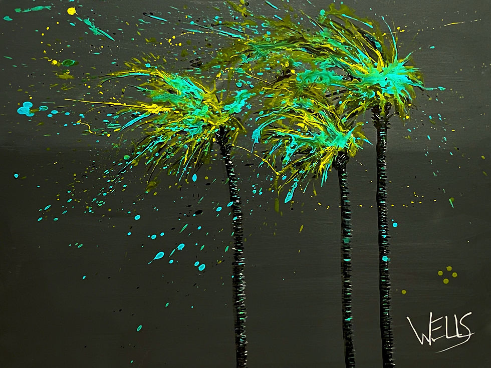 Summer Breeze Palm Tree art 1