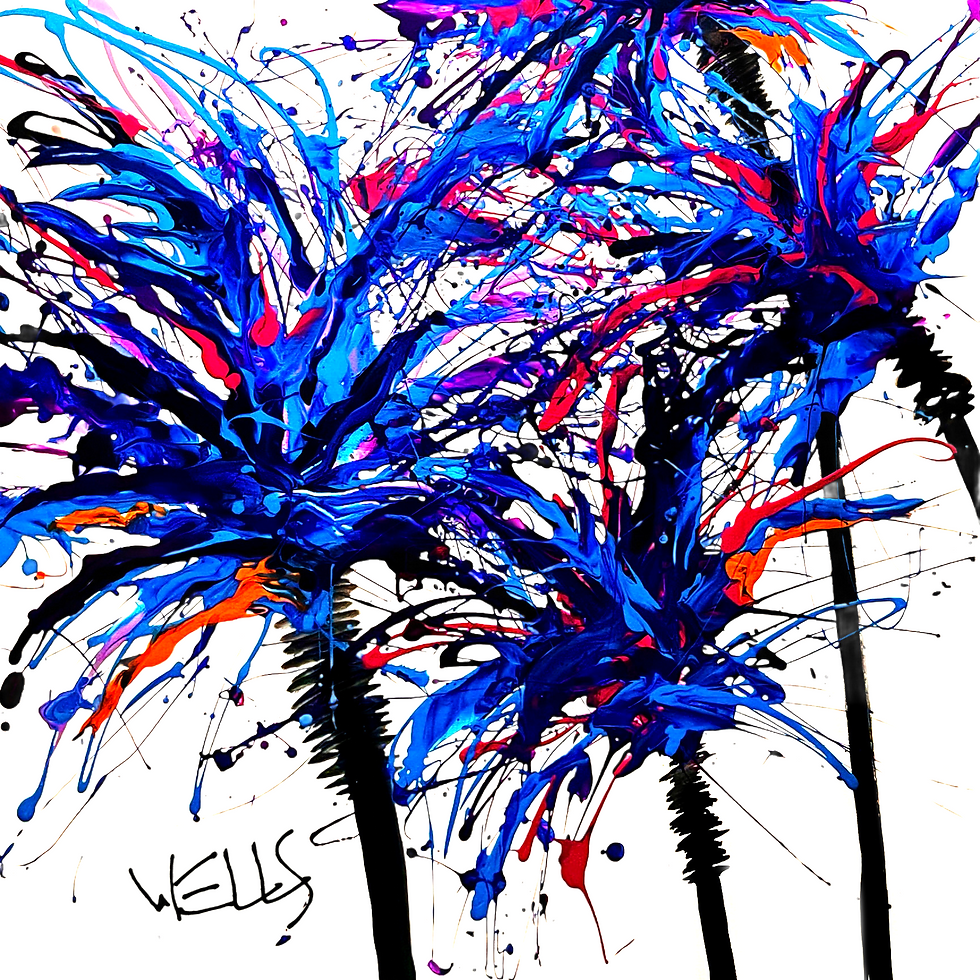 Summer Breeze Palm Tree Art