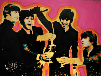 ROCK your Walls .. Stacey WELLS art at Rock Star Gallery