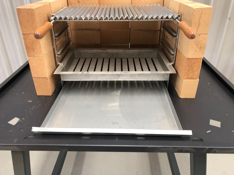 Thumbnail: Portuguese style DIY KIT with adjustable stainless steel fat free grill 