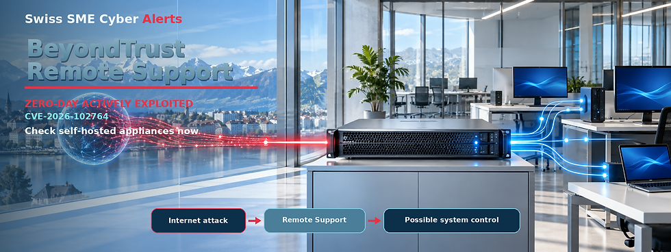 BeyondTrust Remote Support appliance with an illustrated internet attack path