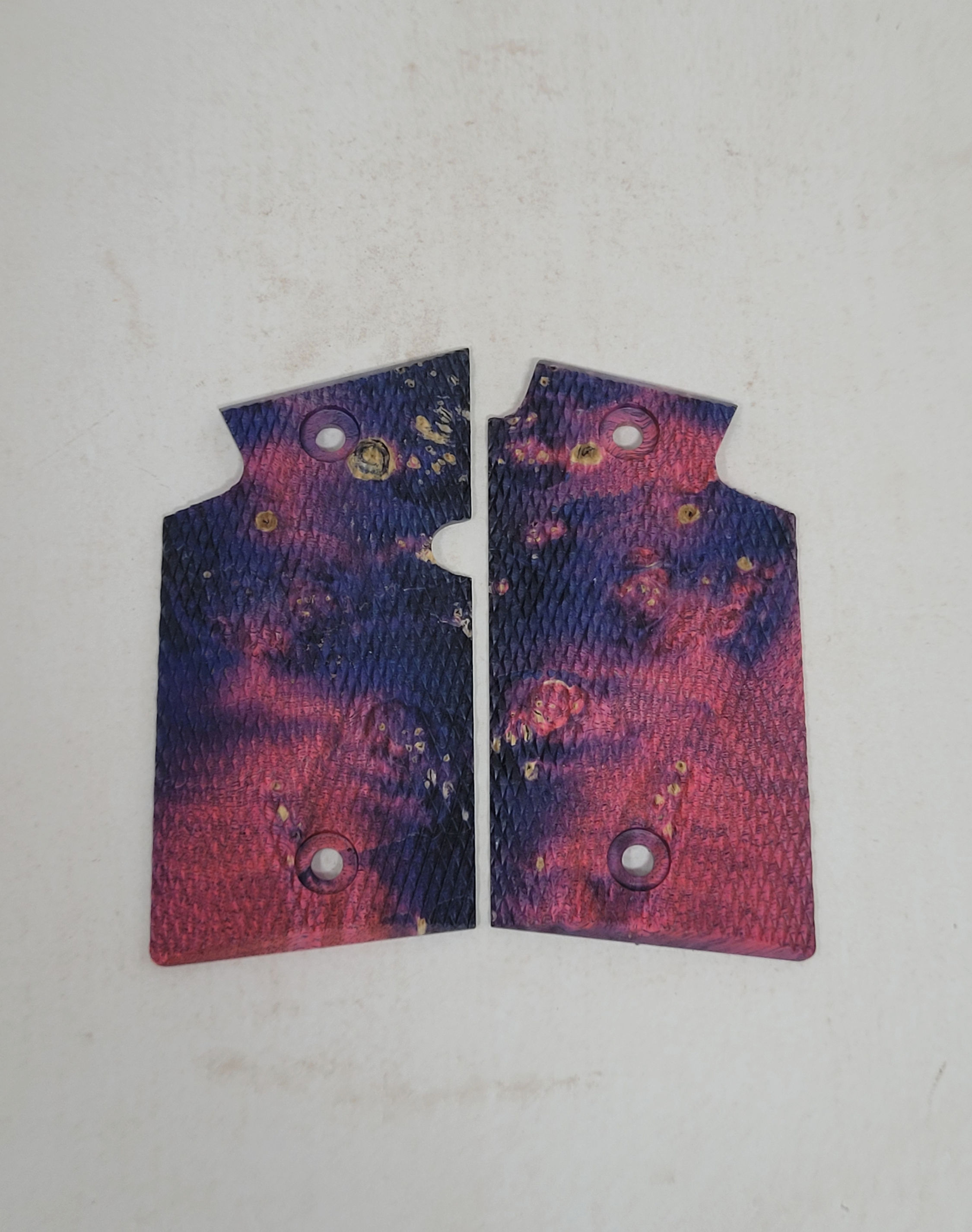 Sig Sauer p938 Full Checkered Box Elder Burl Grips #1