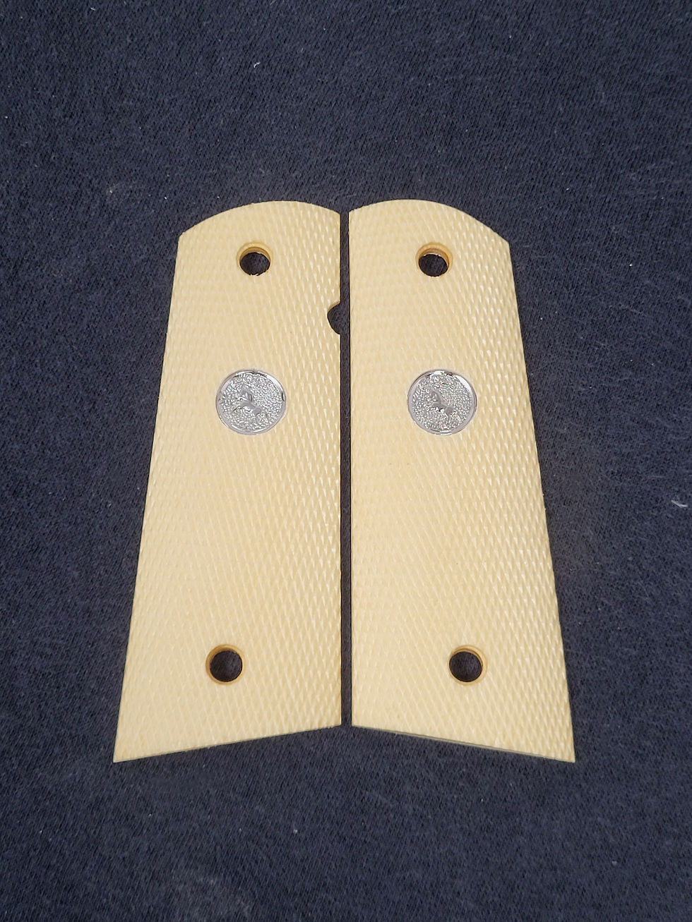 Full Size Full Checkered 1911 Holly Magwell grips #4