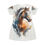 Thumbnail: T-Shirt Dress - Horse Aquarelle