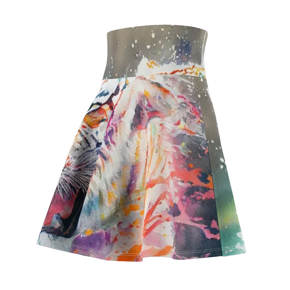 Miniature : Jupe tigrée multicolore