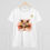 Thumbnail: tshirt blanc - chat rose