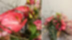 Arreglo floral de lisianthus rosa y anturio caldona