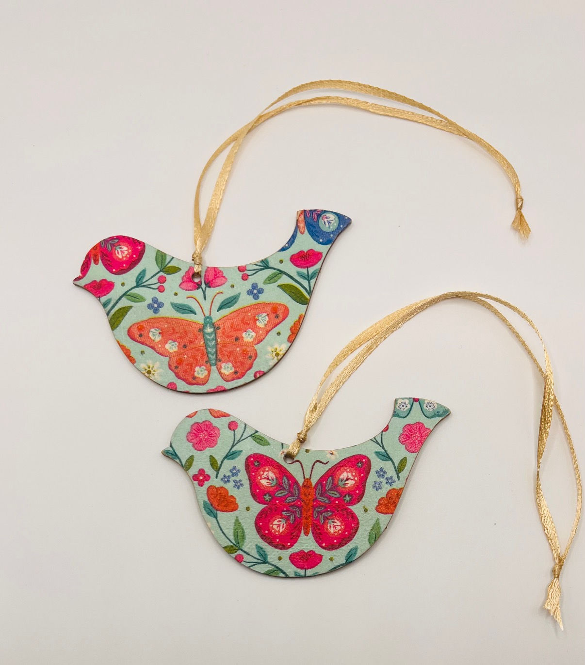 Springtime Butterfly - Set of 2 Birds