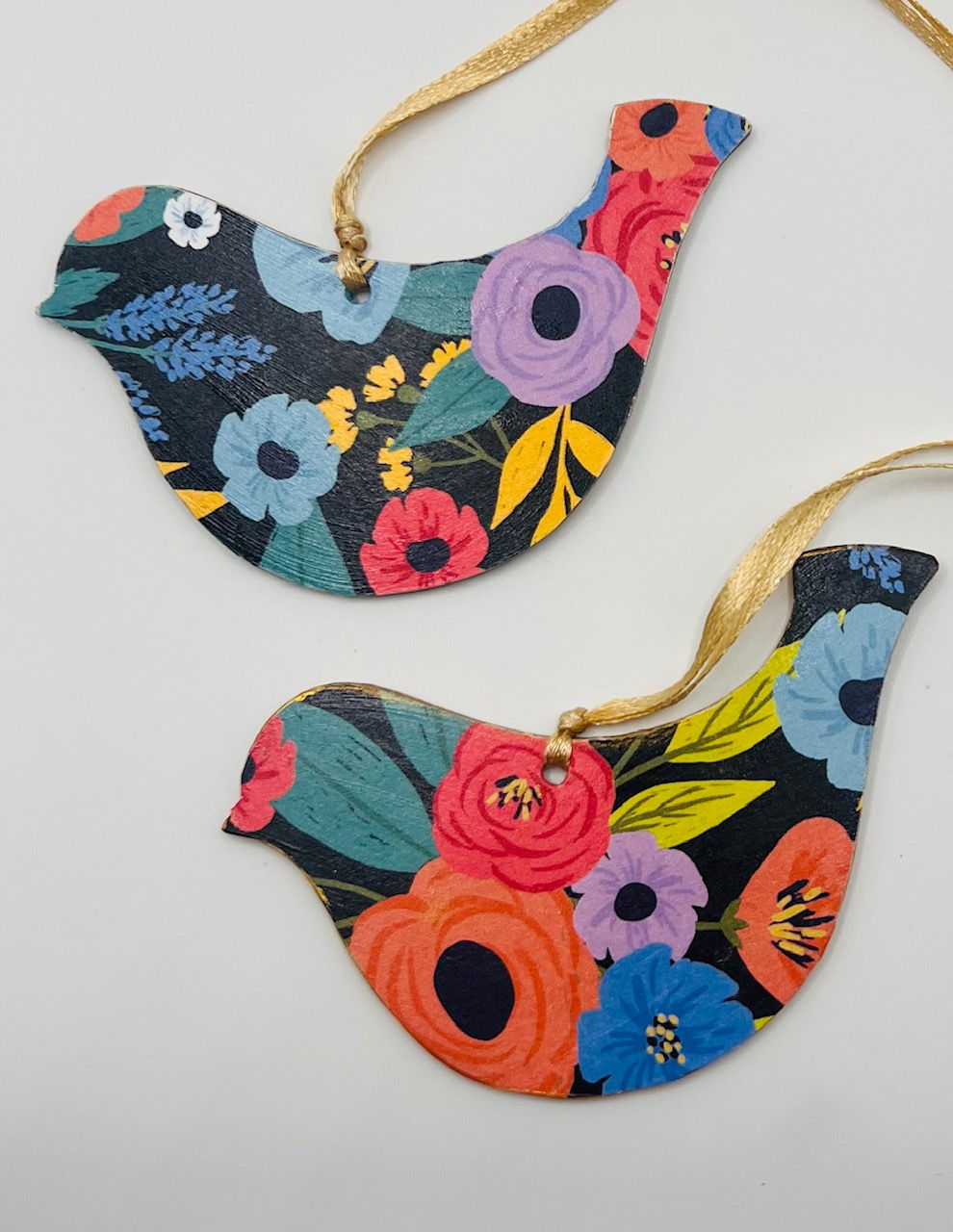 Juliette Floral - Set of 2 Birds