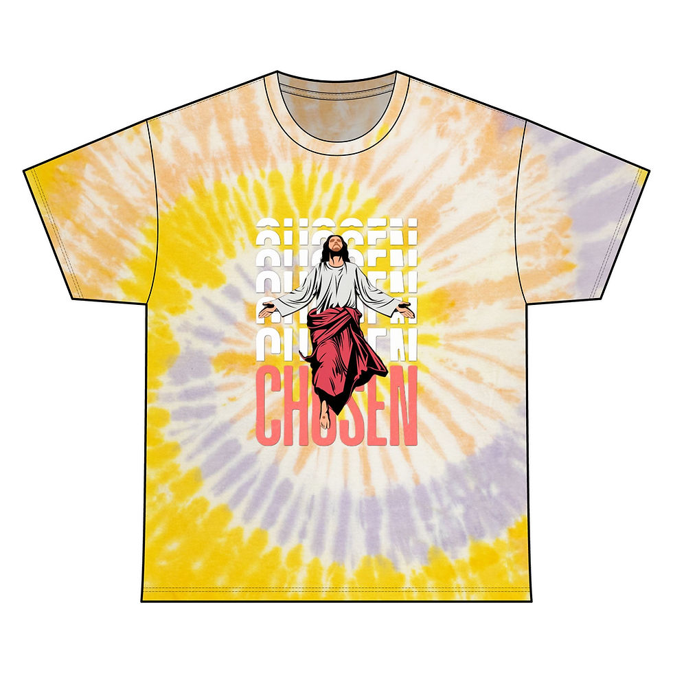 Thumbnail: Jesus Chosen Tie Dye Cotton Tee