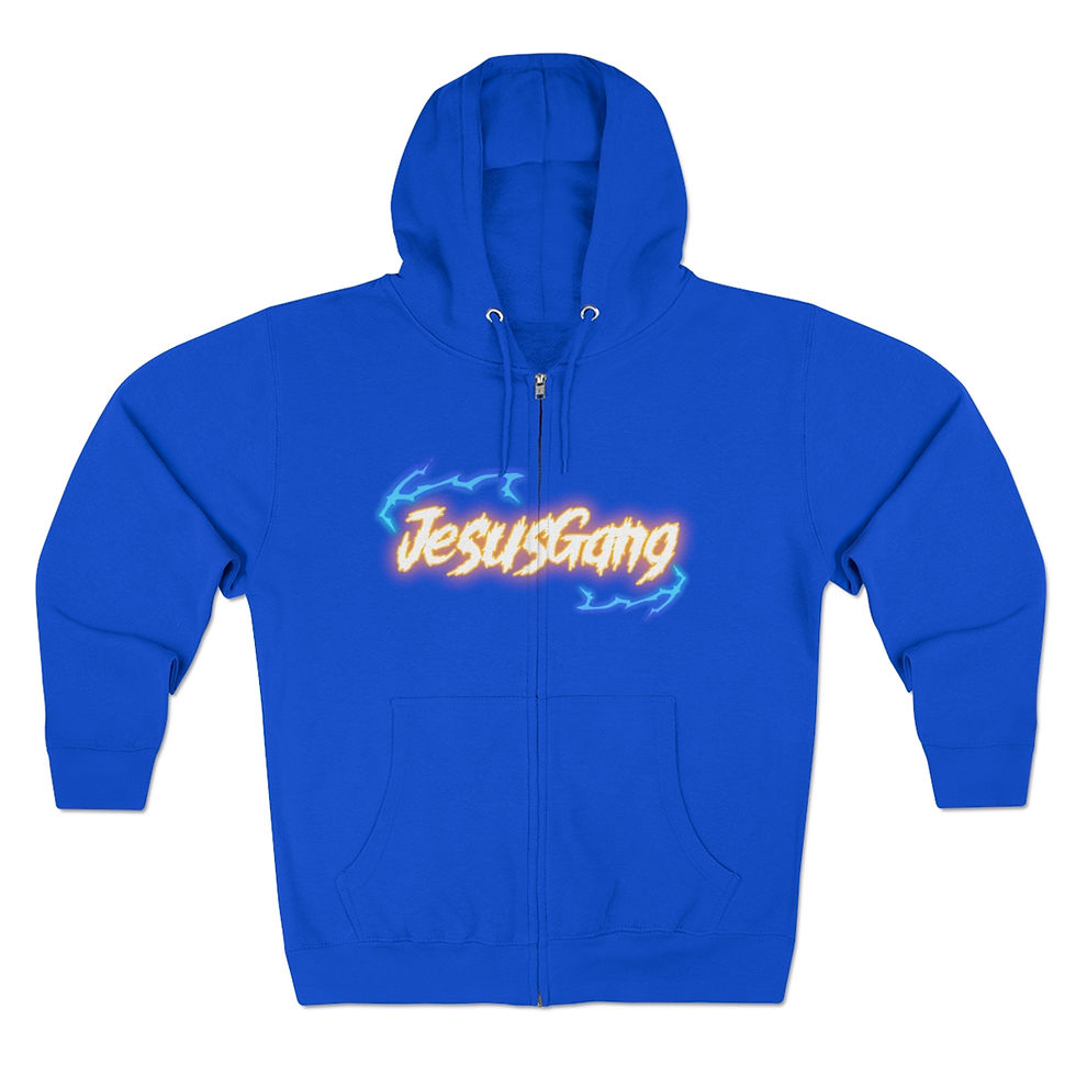 JesusGang Electric Premium Full Zip Hoodie