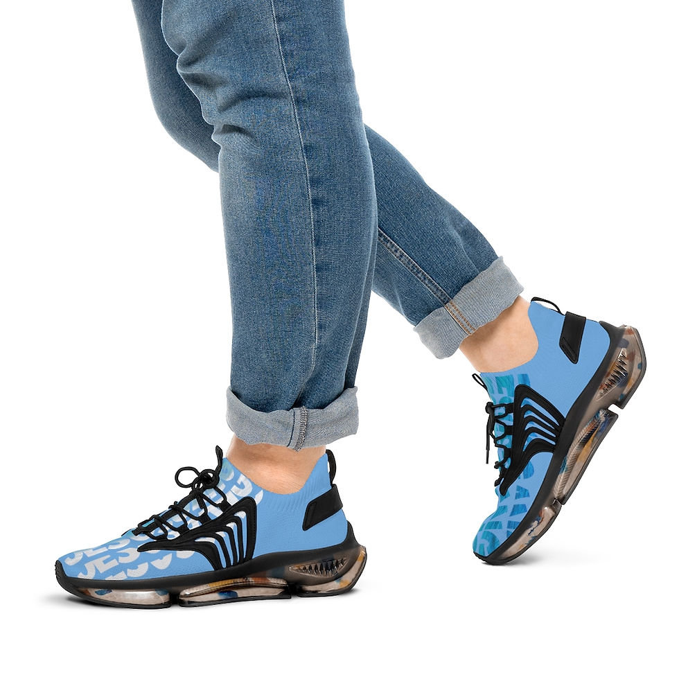 Thumbnail: JesusGang 3x Light Blue Gym Shoe