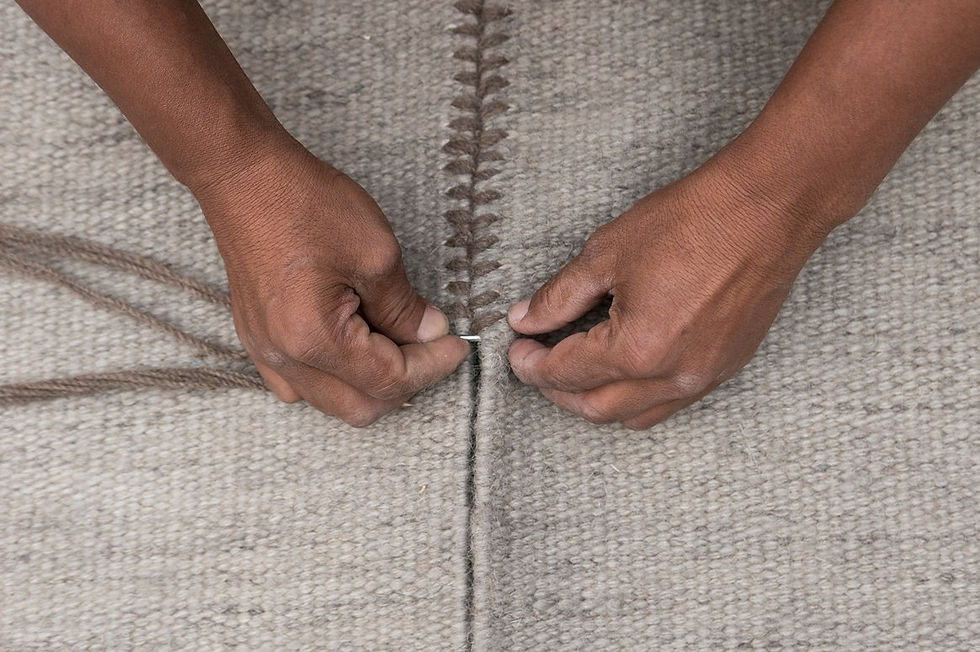 Miniature : Tapis Mía ivoire, 200x300cm - Nanimarquina