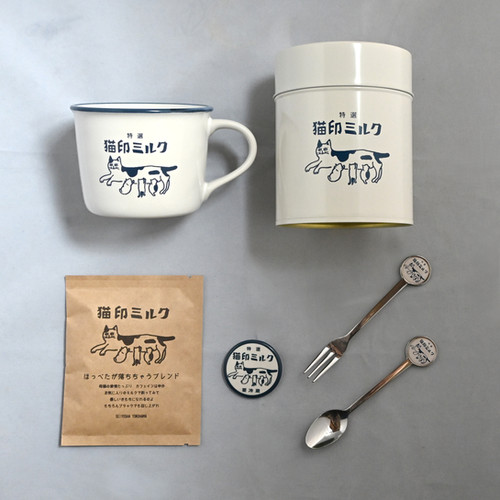 猫印ミルク マグカップ＆キャニスターよくばりセット【送料無料対象外