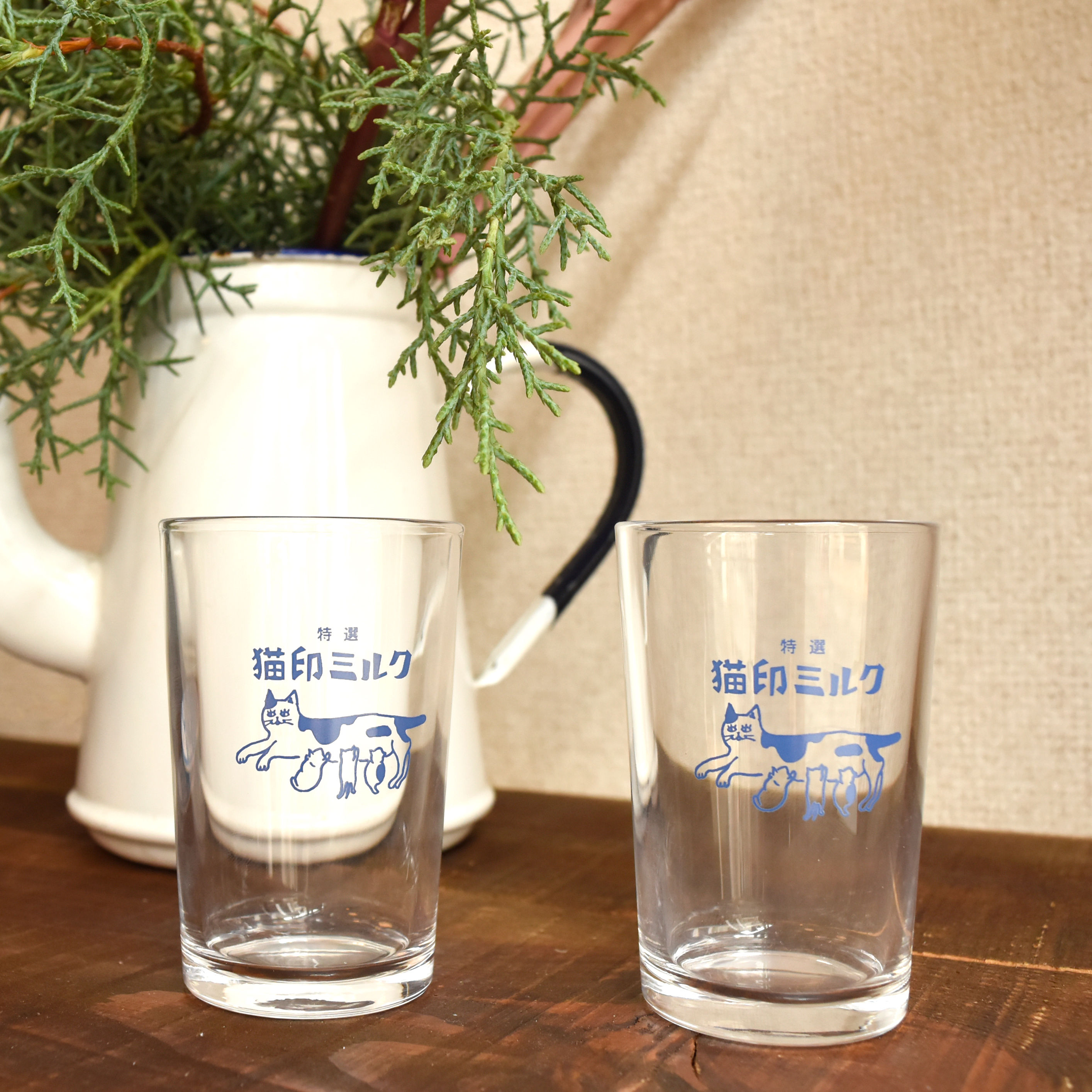 猫印ミルクグラス セット【送料無料対象外】 | seiyosha