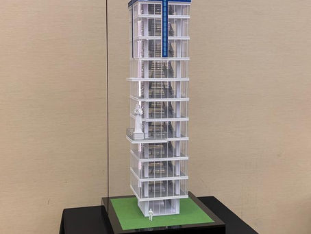 Maquete física do Campanário do Santuário Santa Rita de Cássia em Campinas