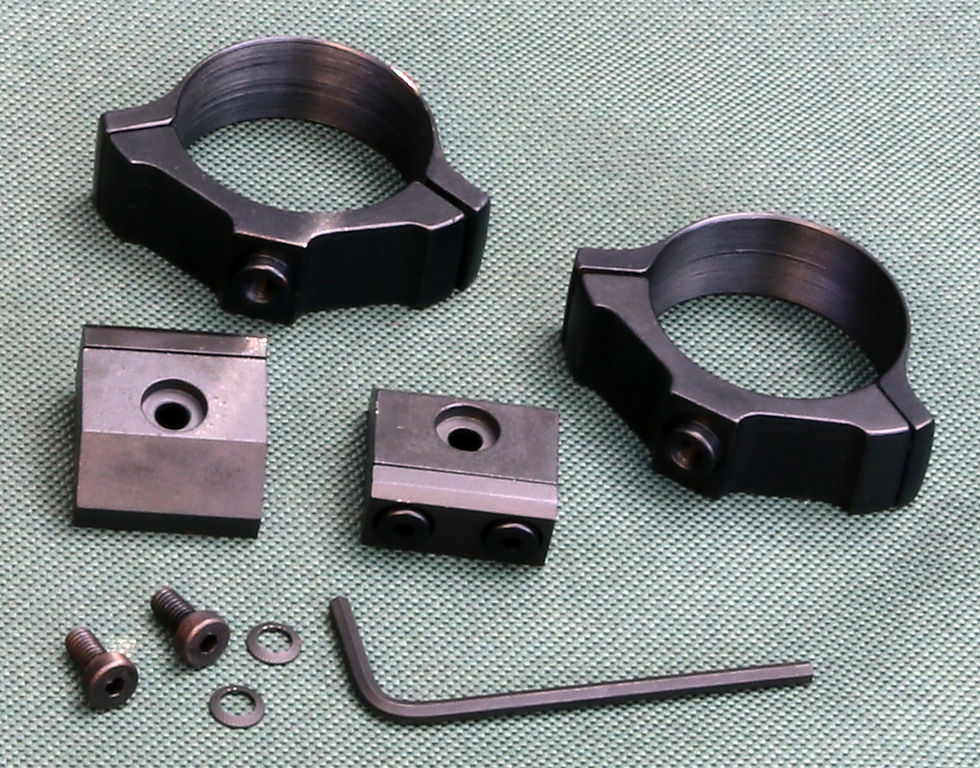 Thumbnail: CZ550 / CZ557 BRNO 601 rifle scope mounts, 34mm rings and bases, STEEL MATTE .