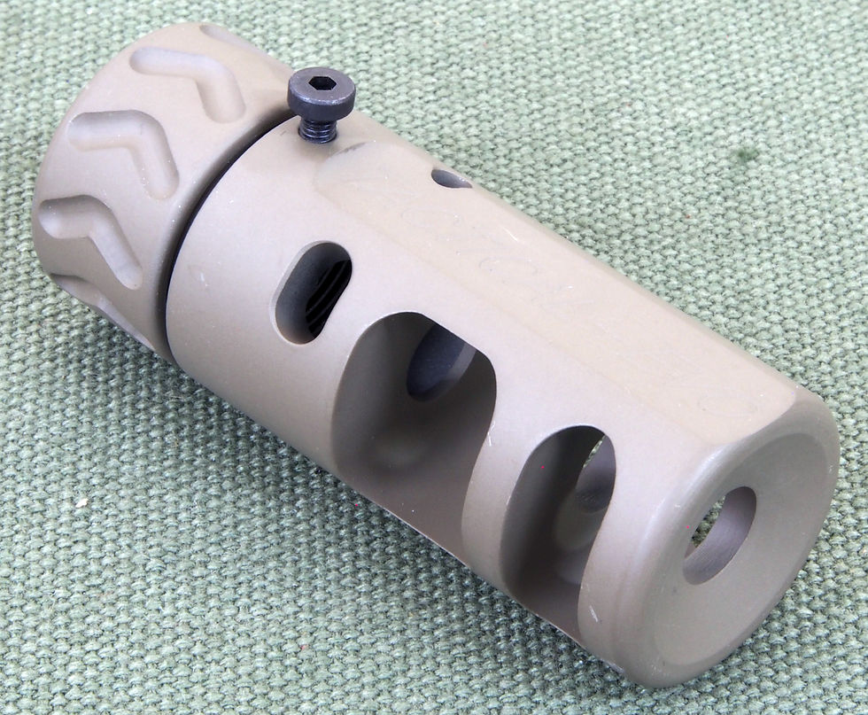 Thumbnail: MUZZLE BRAKE Ceracote SAND 30cal, 5/8x24UNF thread
