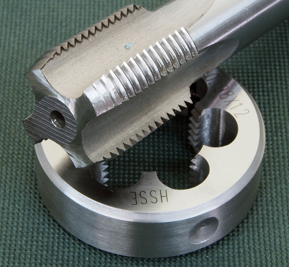 Thumbnail: Mauser SMALL Ring, tap & die set 0.980 inch x 12 TPI
