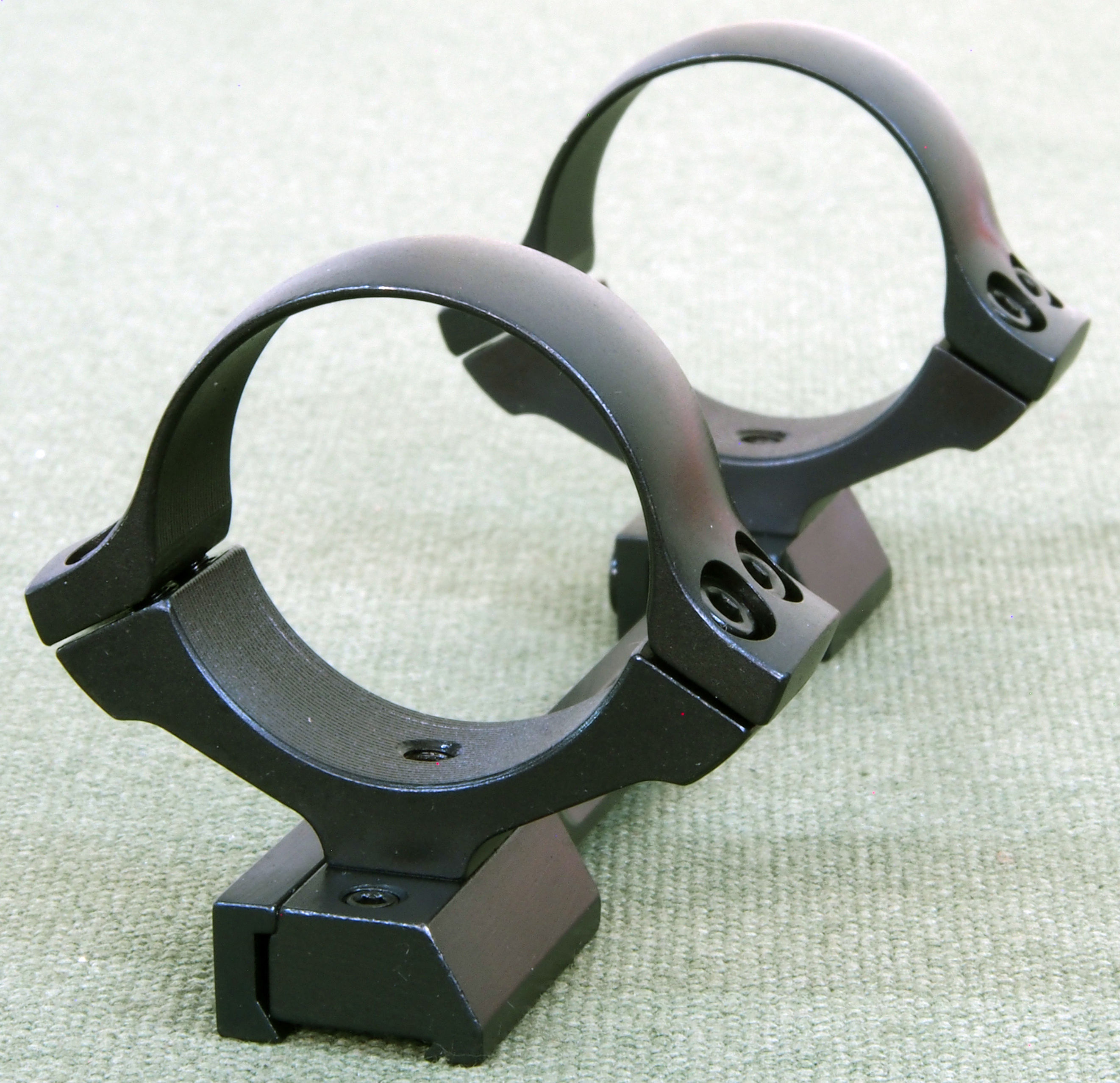 CZ452 ,CZ455, CZ457, 1 piece rifle scope mounts, 34 mm rings and base, STEEL.