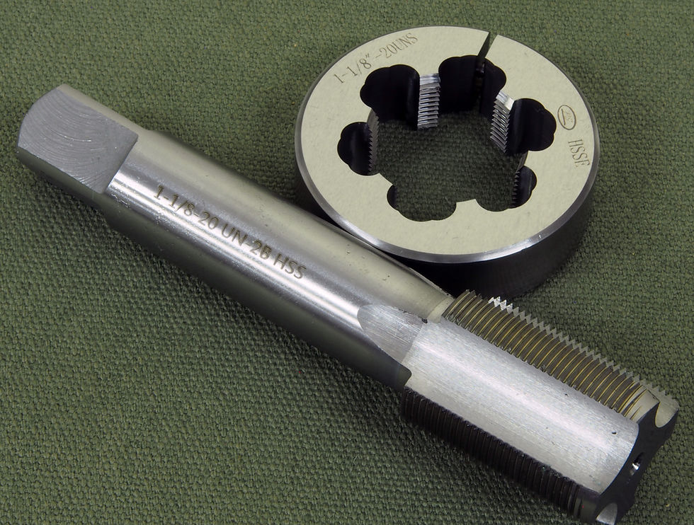 Thumbnail: SAVAGE Large Shank, tap & die set 1 & 1/8 inch x 20 TPI