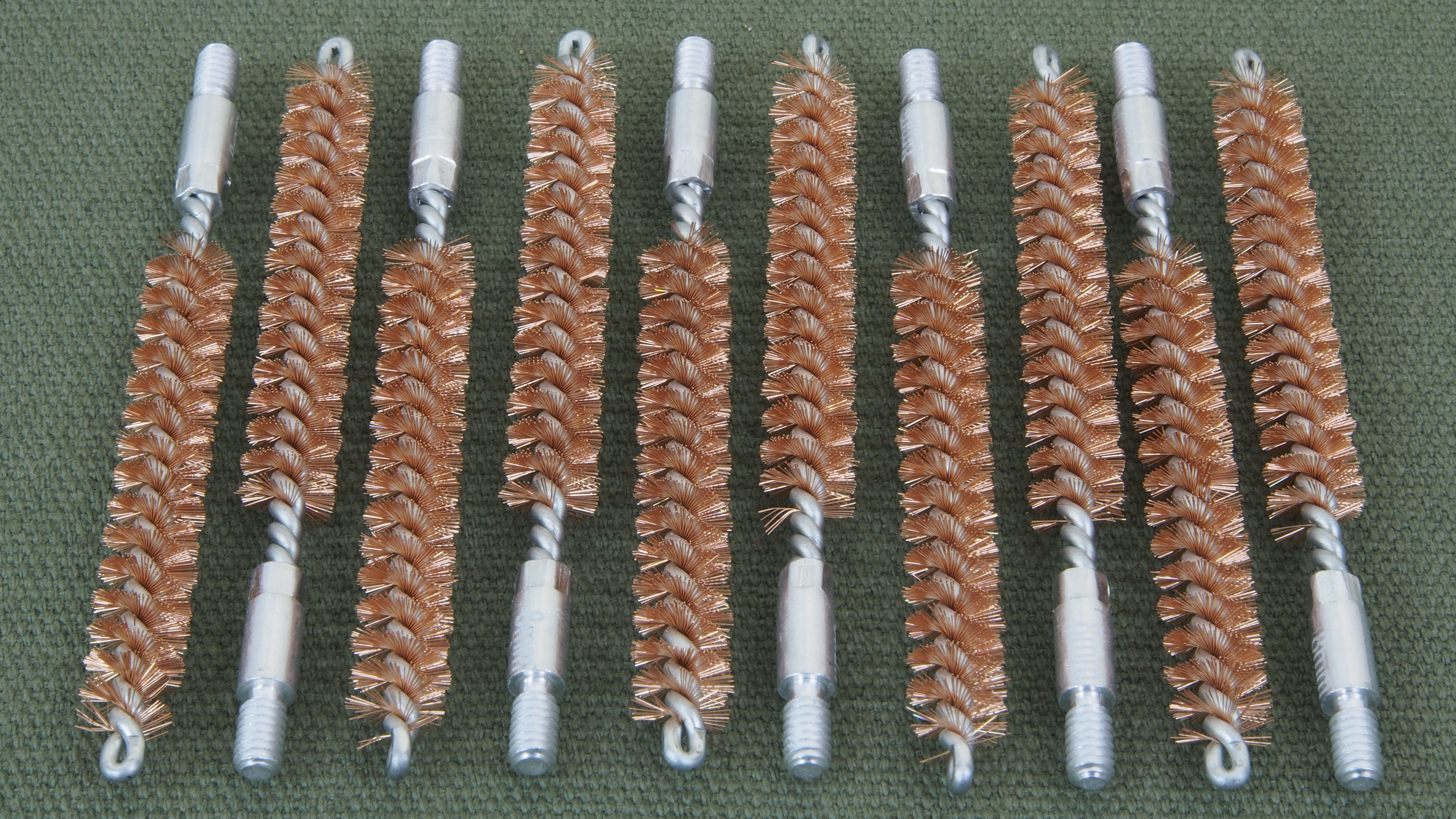 8 mm Bronze Brush pack (10 Brushes). For rifle barrel cleaning.