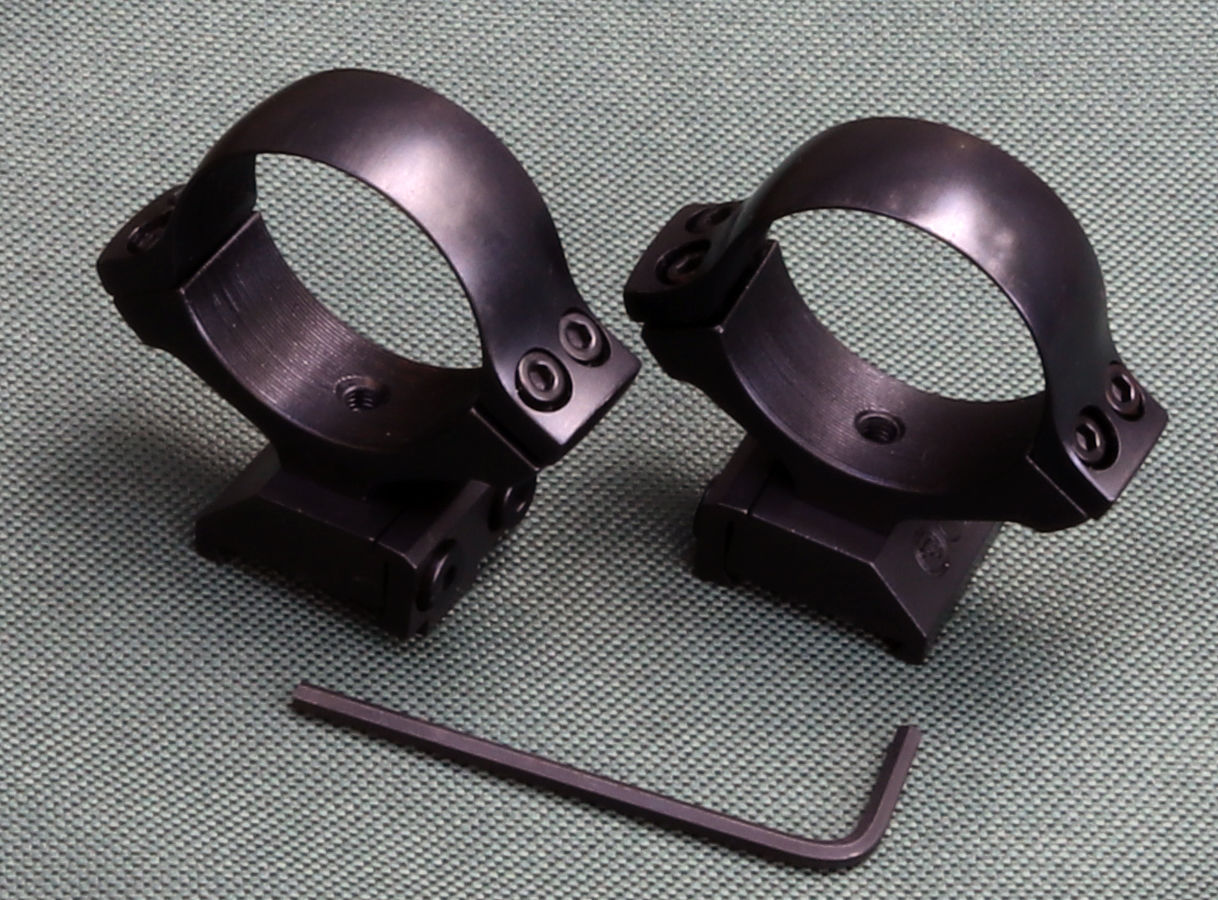 CZ550 / CZ557 BRNO 601 rifle scope mounts, 34mm rings and bases, STEEL MATTE .