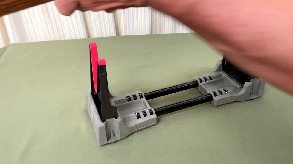 Thumbnail: Gun cleaning stand folding compact