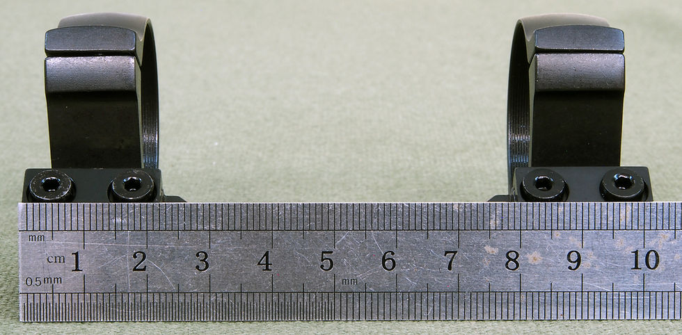 Thumbnail: CZ527 1 piece rifle scope mounts, 34mm rings and base, STEEL MATTE finish.