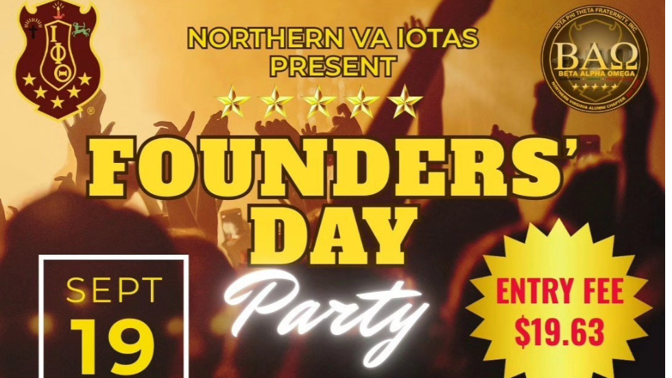 Northern VA Iotas Present: FOUNDERS' DAY Party