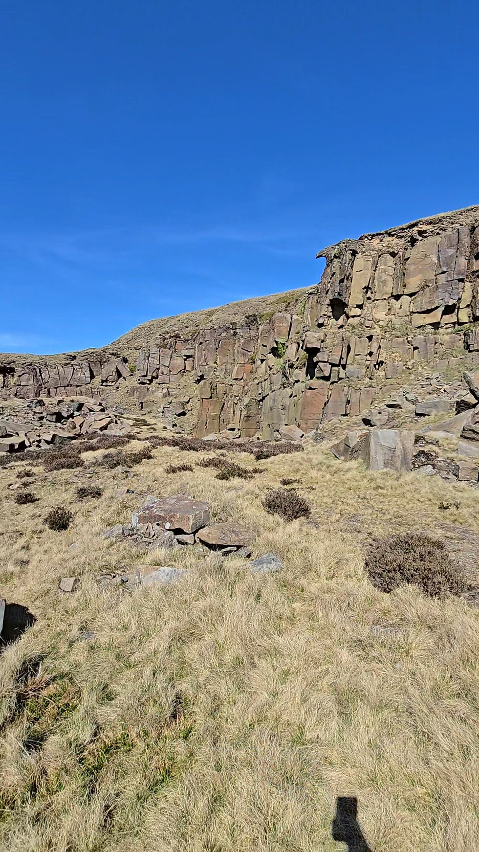 Old quarry, Crowden Castles