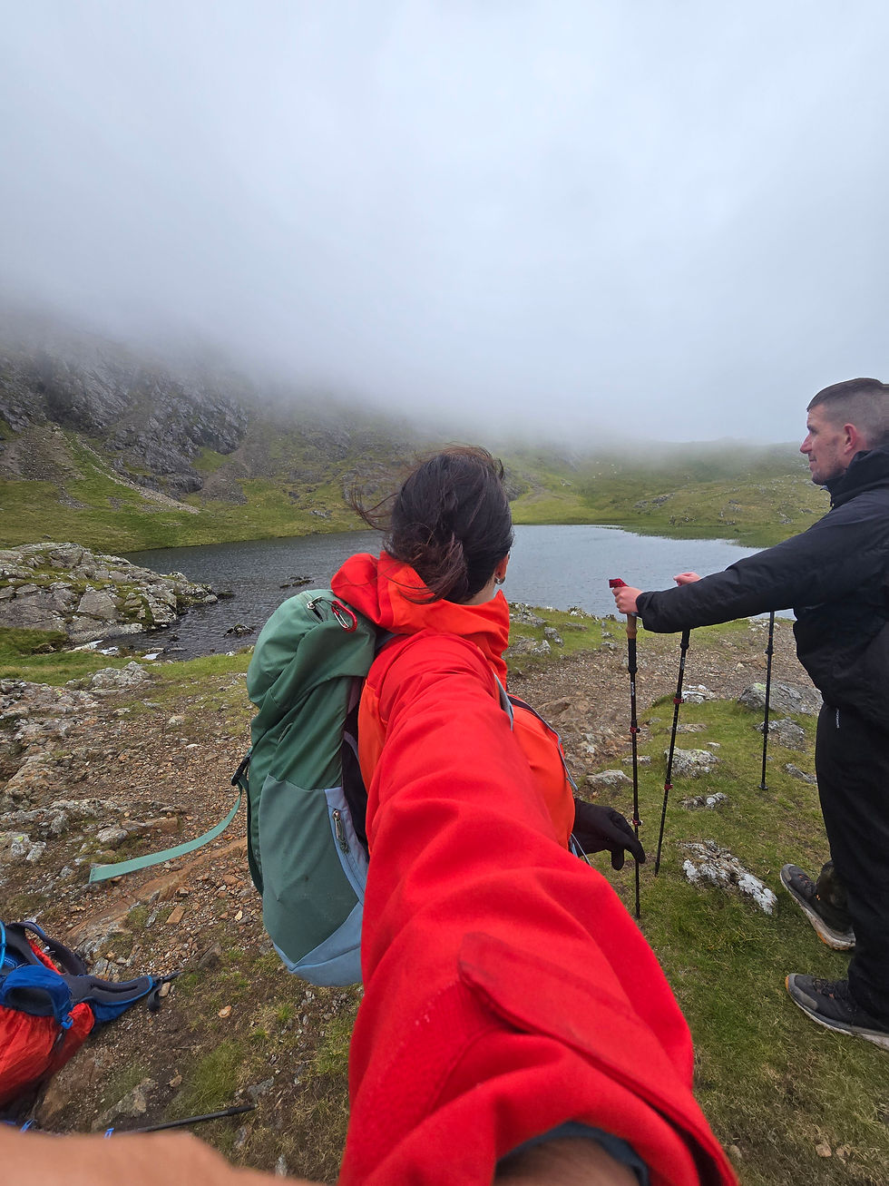 Descended Y Garn, at Llyn y Cwm