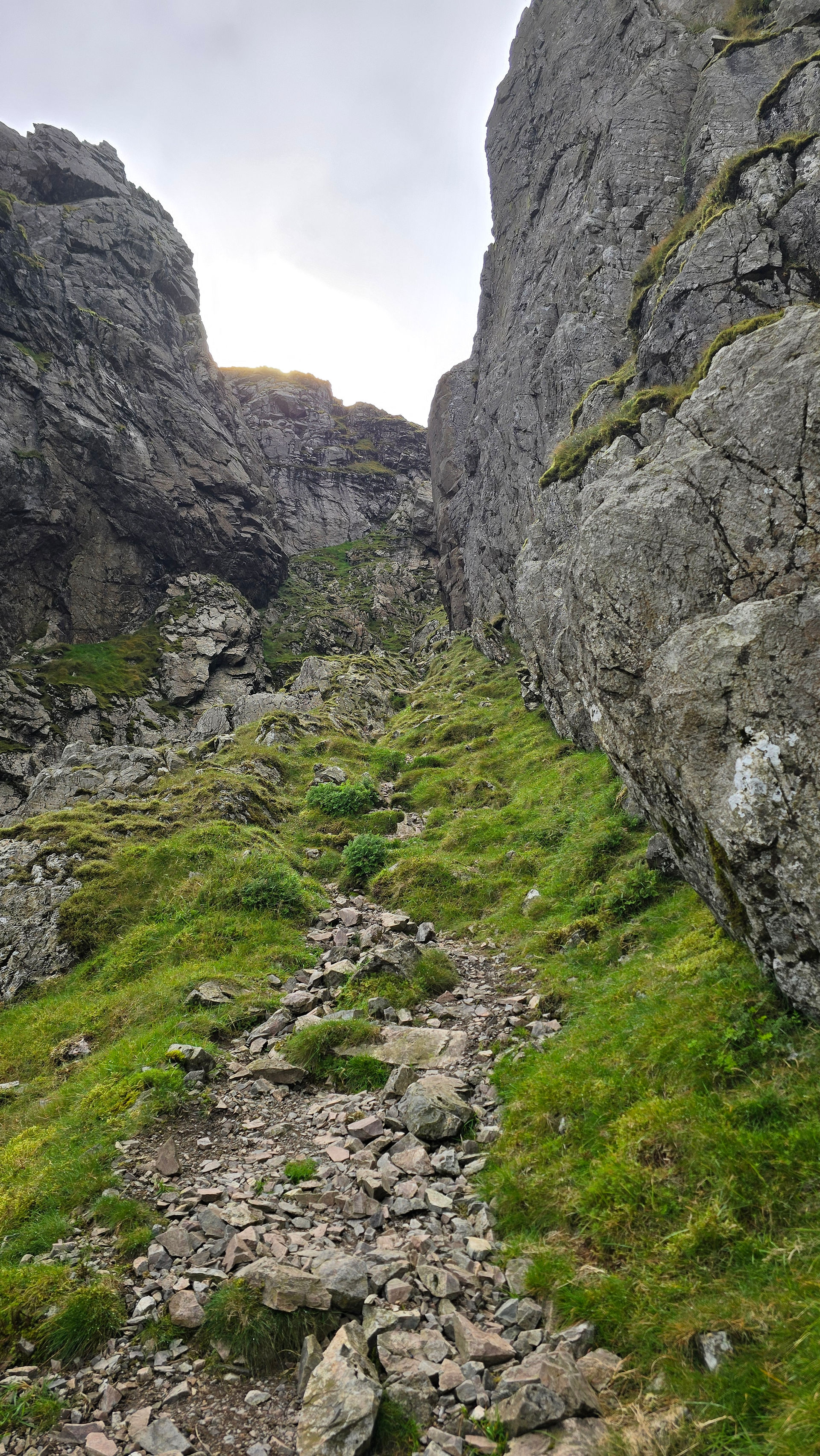 2/3 up West Wall Traverse
