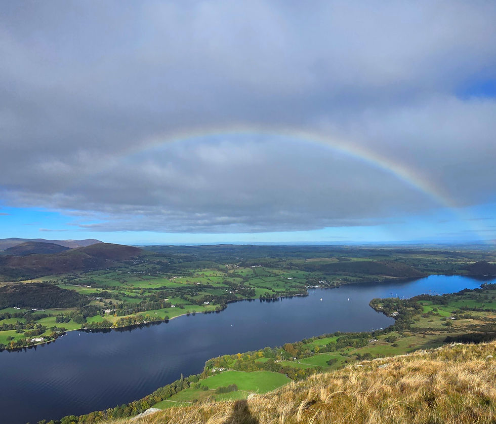 rainbow over Ullswater