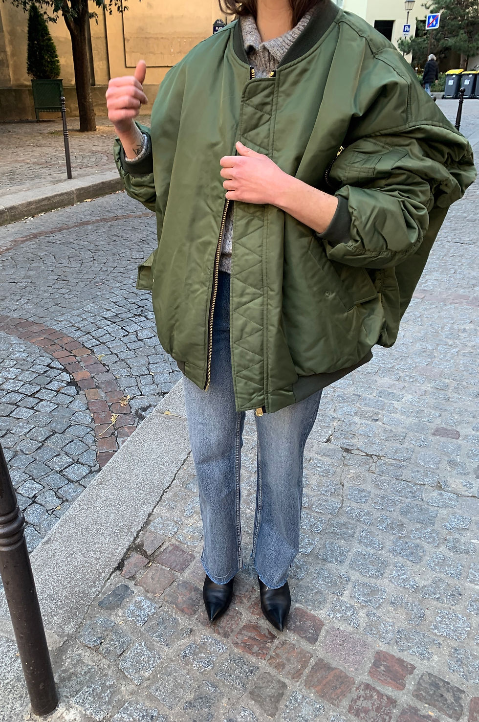 Thumbnail: Super Oversized Bomber Jacket