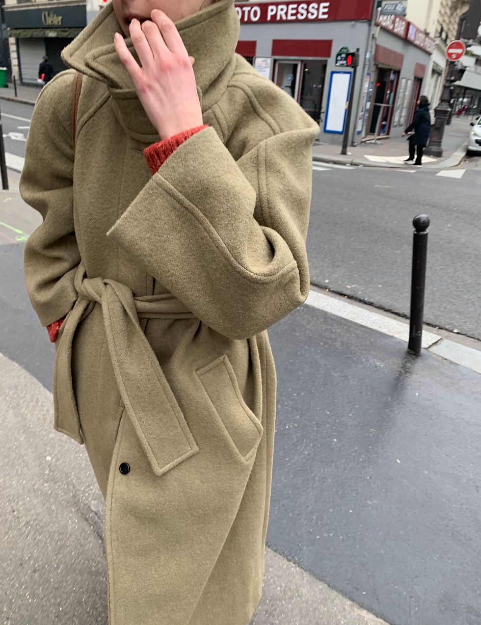 Thumbnail: Textured Wool Coat (2colors)