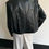 Thumbnail: Short Faux Leather Blazer