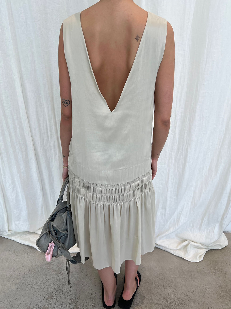 Thumbnail: Shirred Dress (2colors)