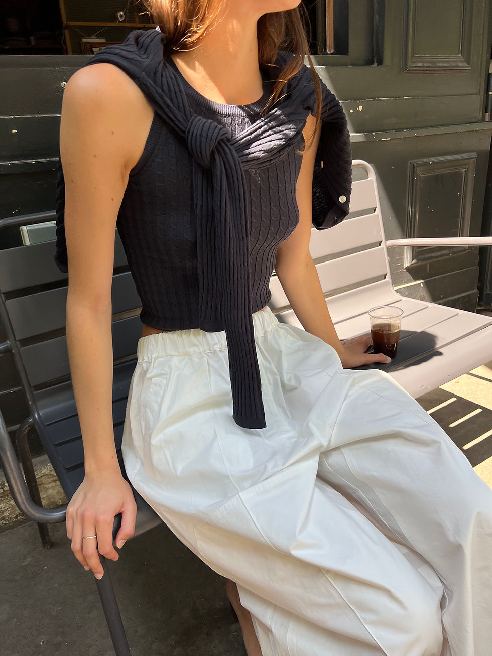 Thumbnail: Cable Knit Cardigan Set (3colors)