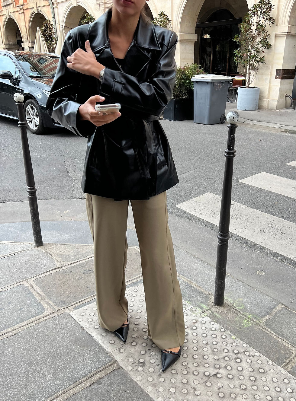 Thumbnail: Wide Leg Twill Trousers