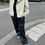 Thumbnail: Faux Leather Straight Leg  Trousers
