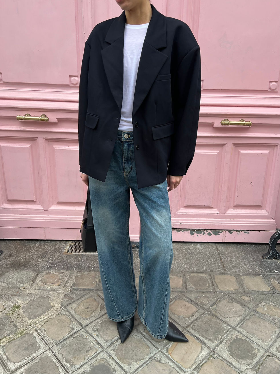 Thumbnail: Oversized Pintuck Cuff Blazer