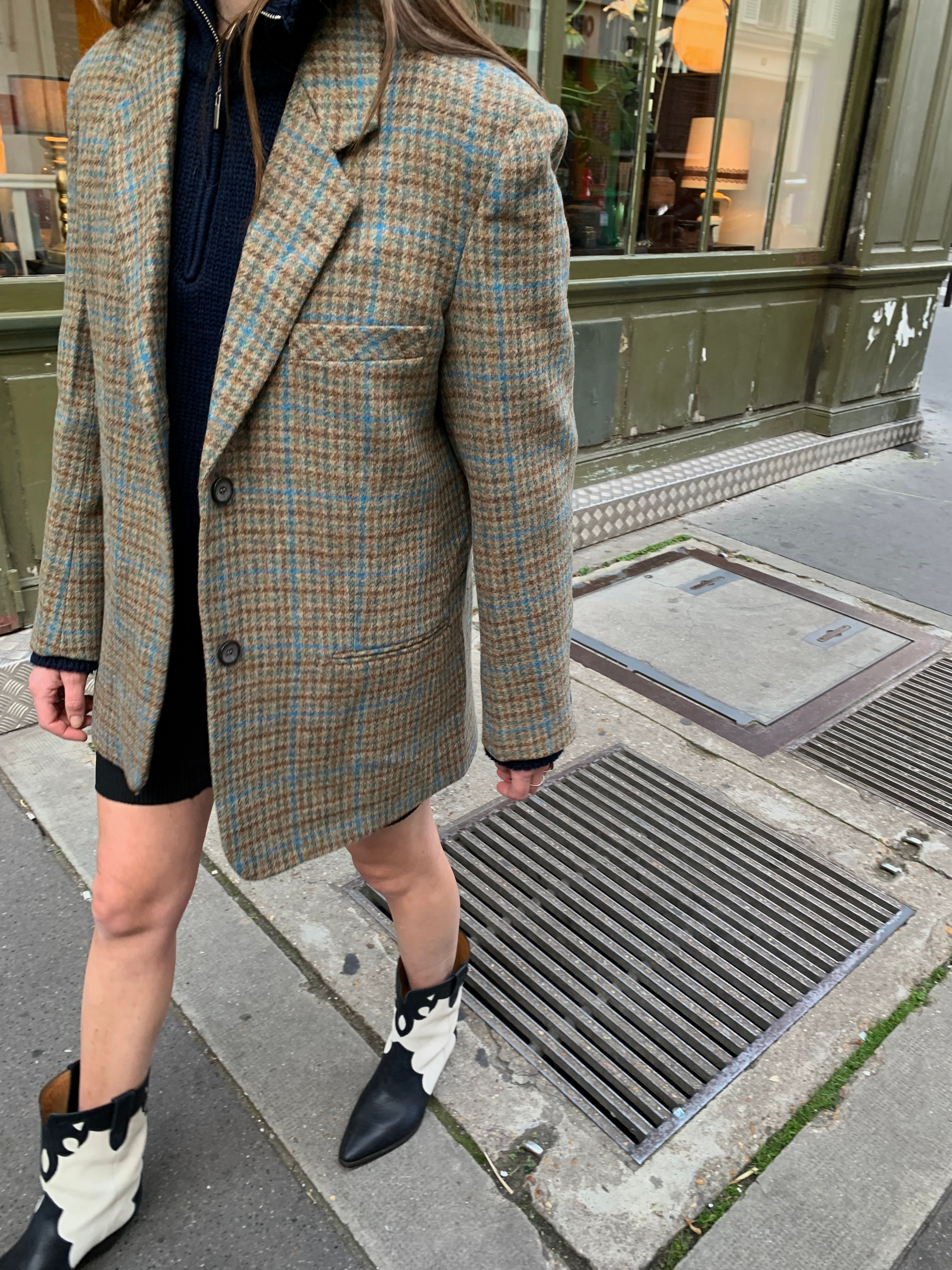 Oversized Tweed Jacket N.2 (Abraham Moon Wool)