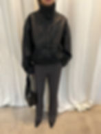 Thumbnail: Slim Flared Trousers (2colors)