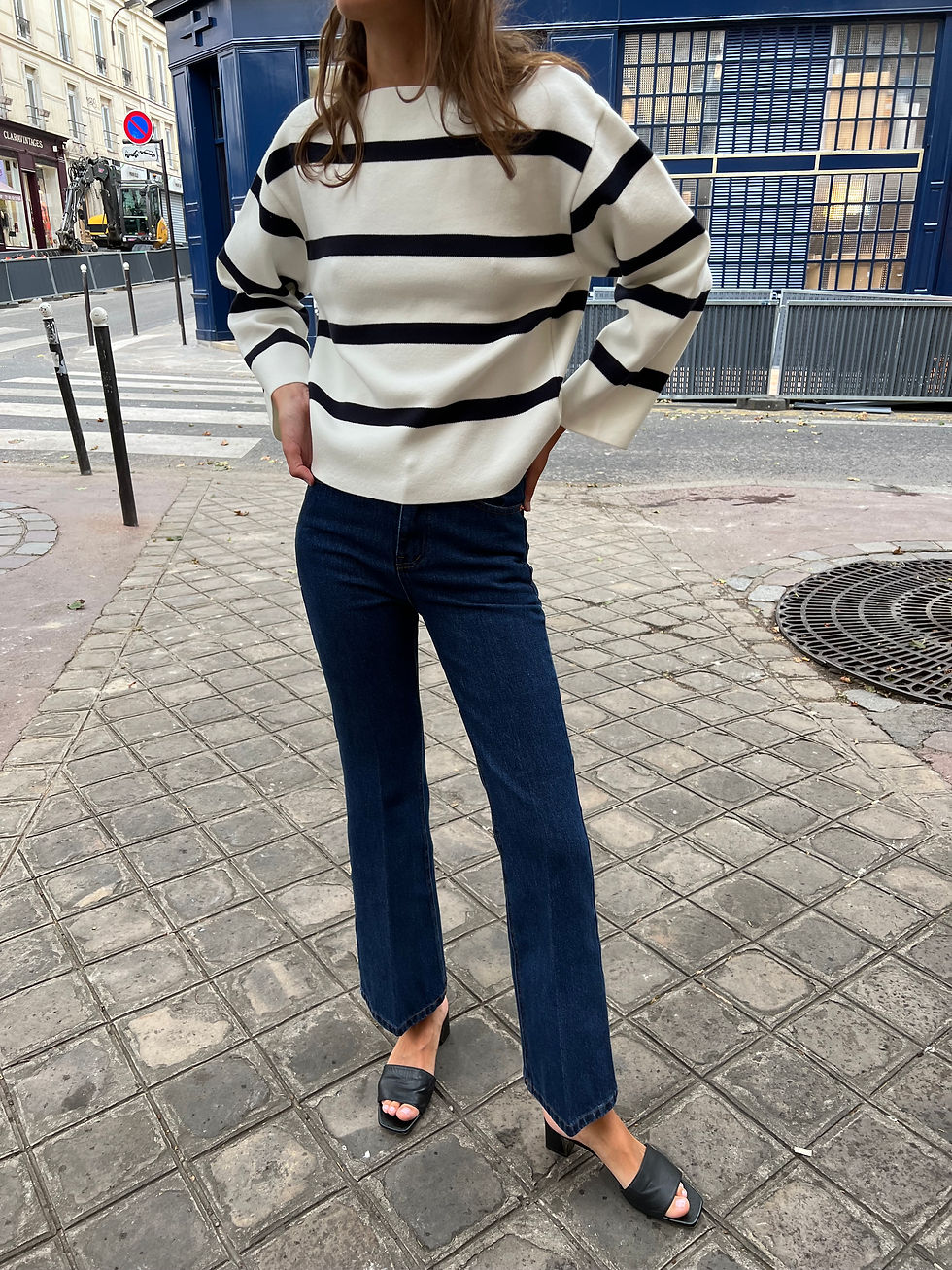 Dark Blue Flared Jeans