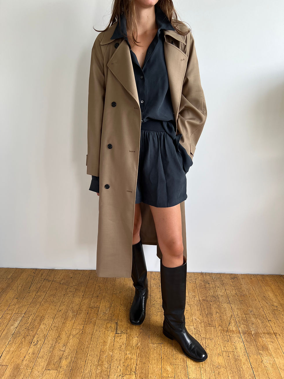 Thumbnail: Oversized Belted Trench Coat (2colors)