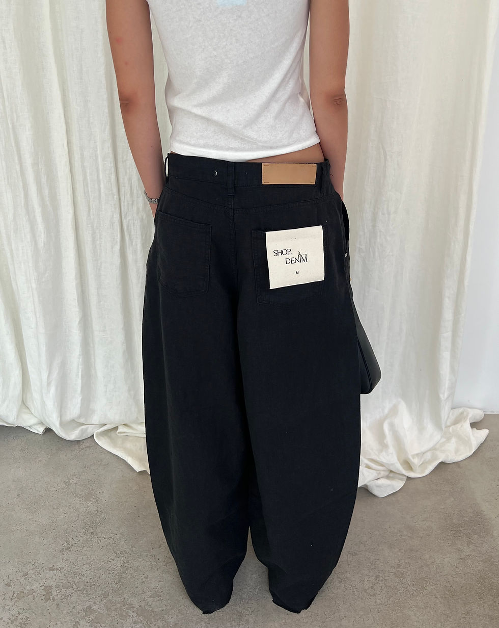 Thumbnail: Slouchy Cotton Linen Pants