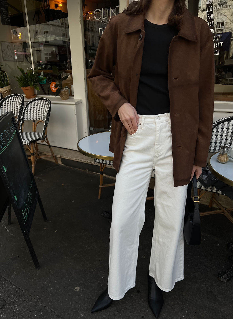 Thumbnail: White Wide Leg Jeans