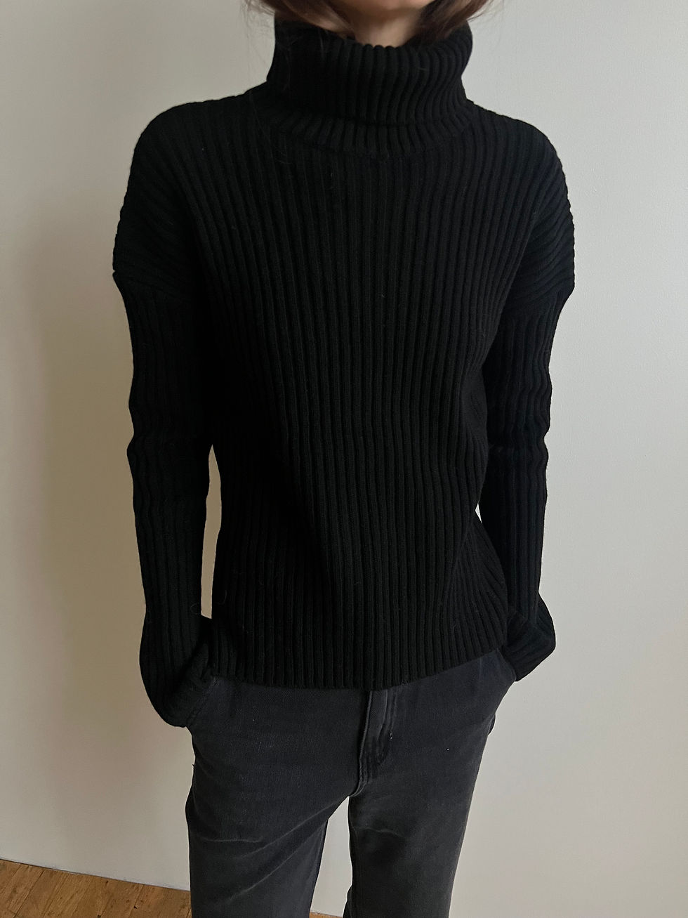 Thumbnail: Open Back High Neck Jumper (2colors)